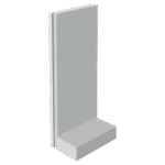 L-shaped boundary walls