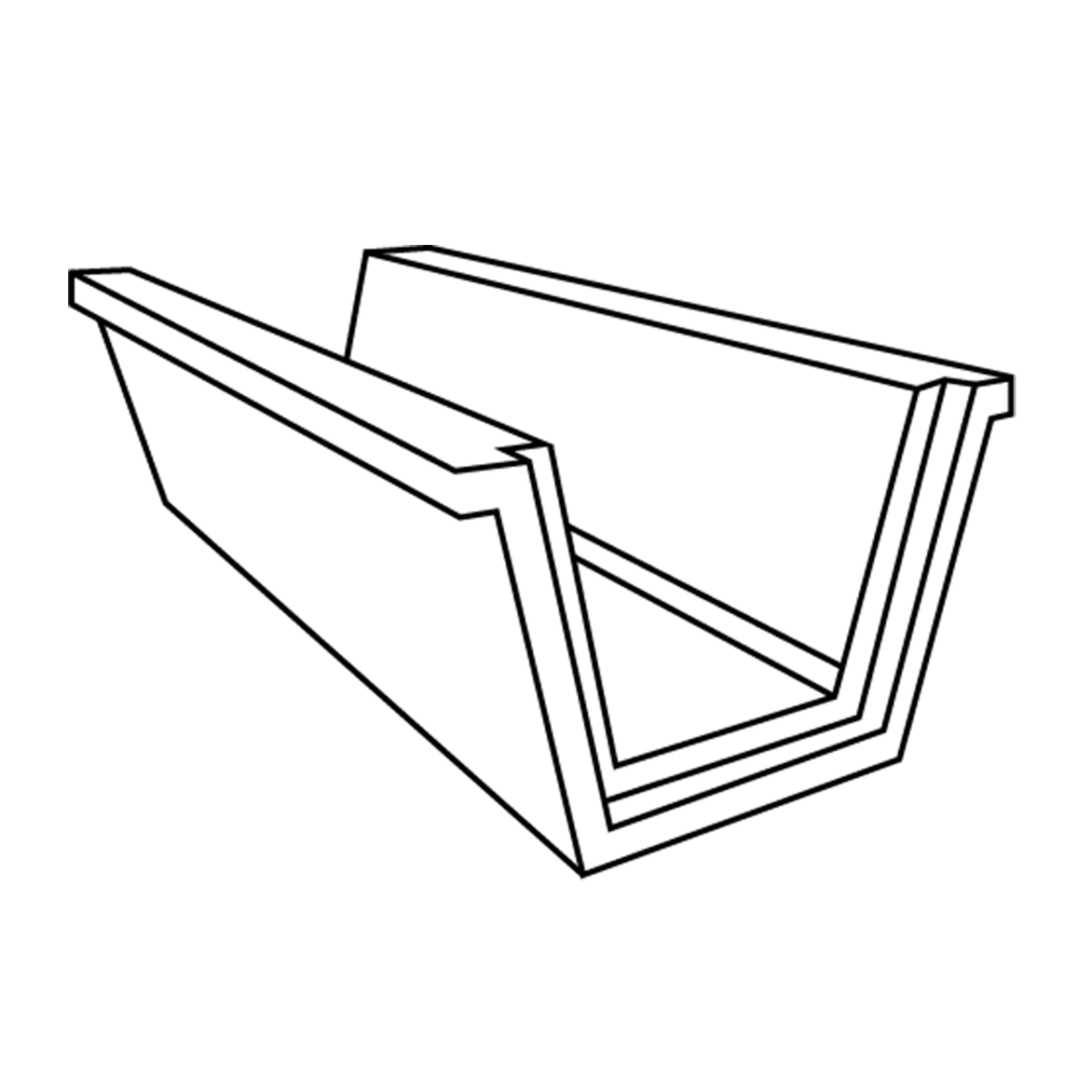 Trapezoidal gutter - Image 1