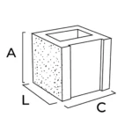 Half Block Split Corner - Image 2