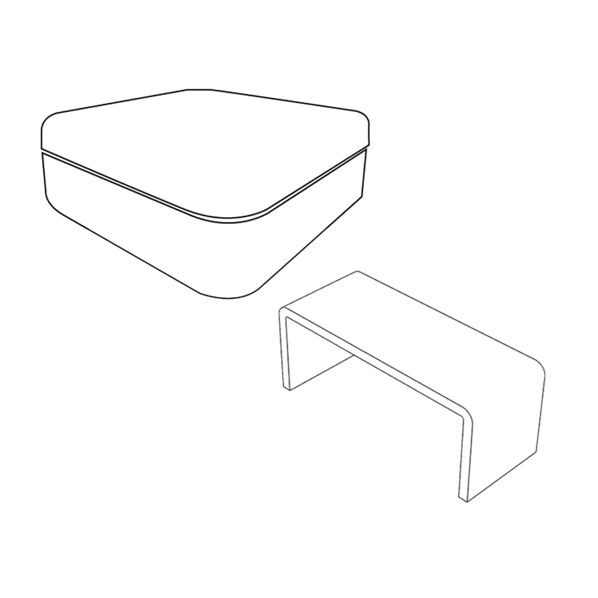 Table with Benches - Image 2