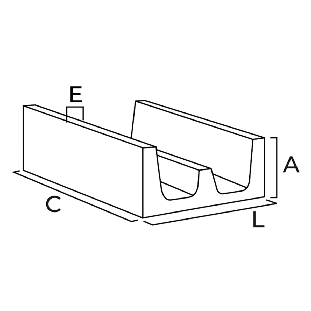 Cable Trunking with Divider - Image 2