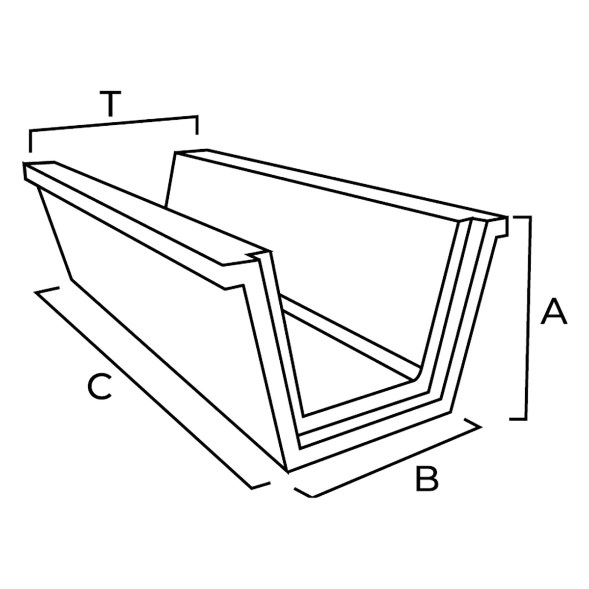 Trapezoidal gutter - Image 2